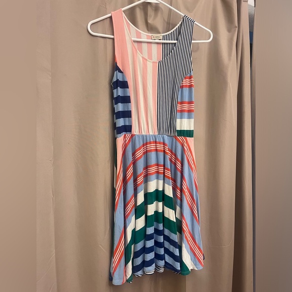 Daniel Cremieux Joey multi color mixed pattern fit & flare style dress size XS - Picture 2 of 4